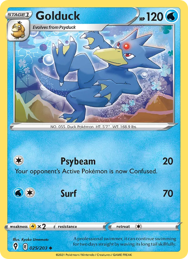 Golduck Evolving Skies 25/203