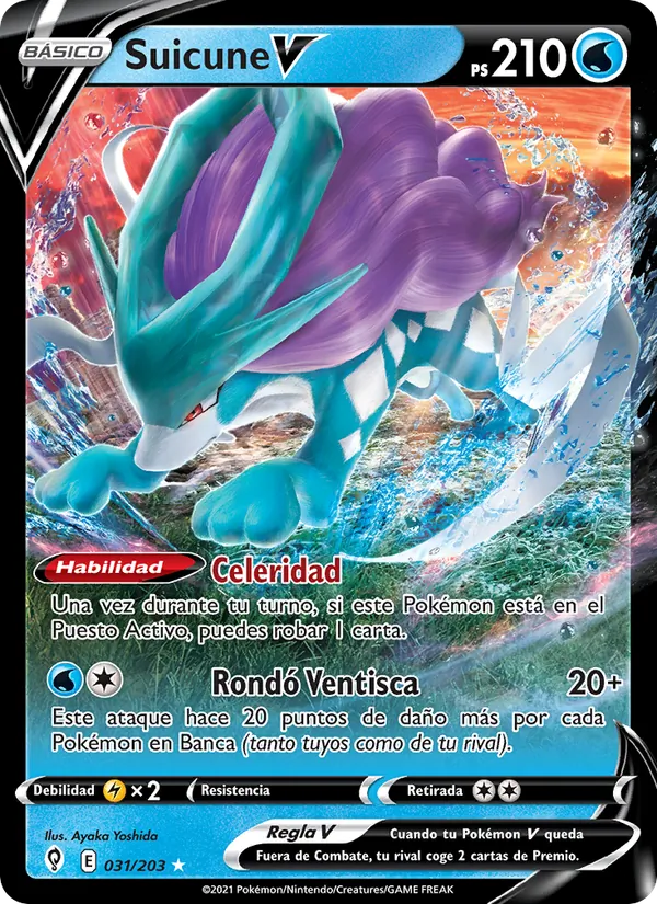 Suicune V Cielos Evolutivos 31/203