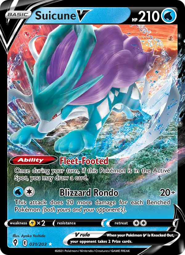 Suicune V Céus em Evolução 31/203