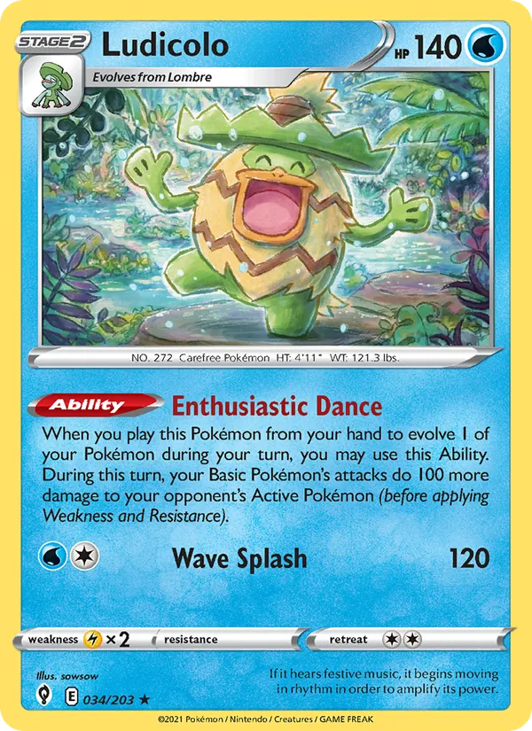 Ludicolo Evolving Skies 34/203
