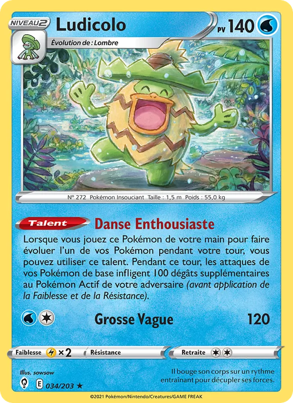 Ludicolo Évolution Céleste 34/203