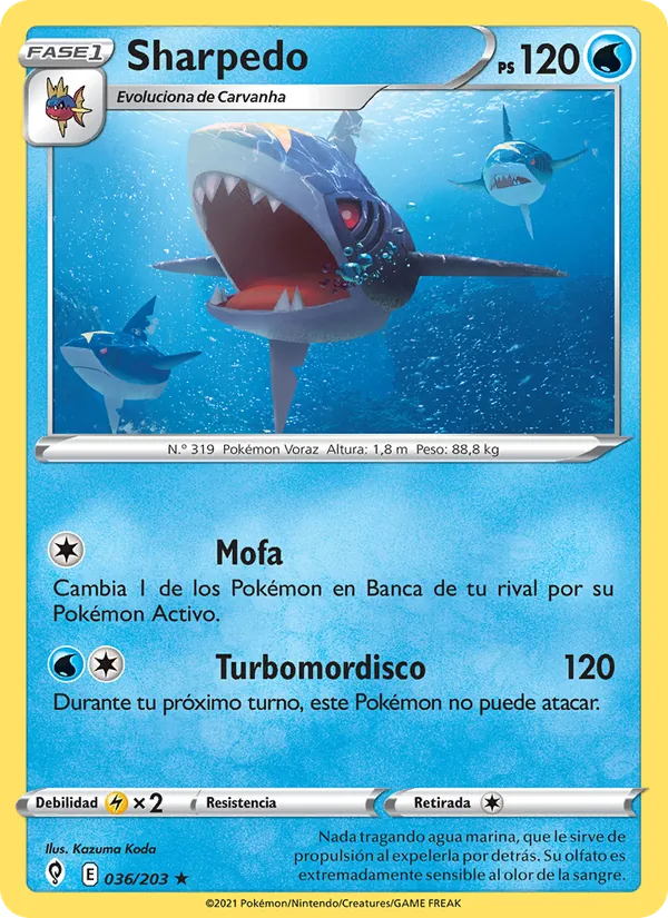 Sharpedo Cielos Evolutivos 36/203