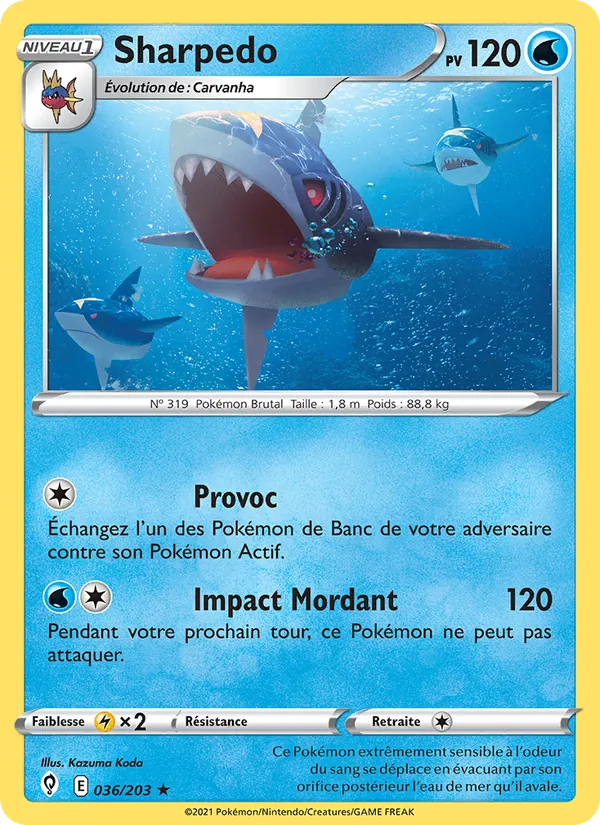 Sharpedo Évolution Céleste 36/203
