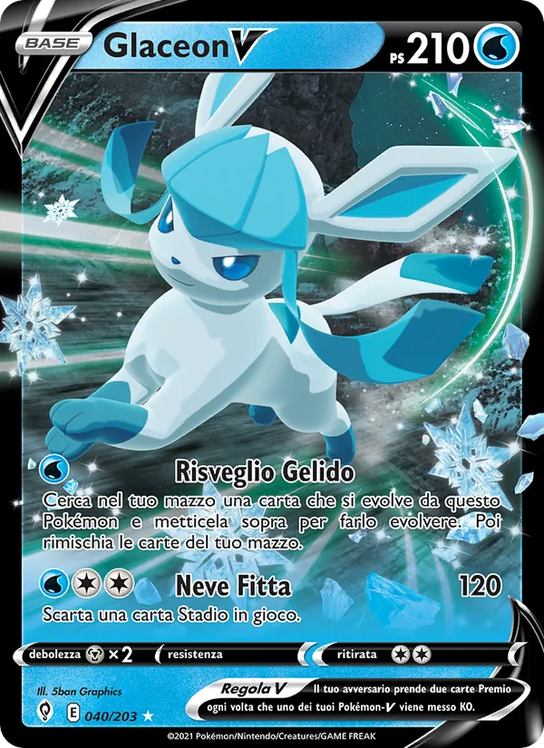 Glaceon V Evoluzioni Eteree 40/203