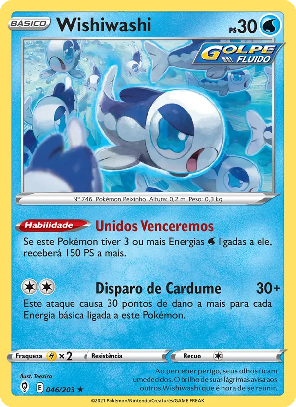 Wishiwashi Céus em Evolução 46/203