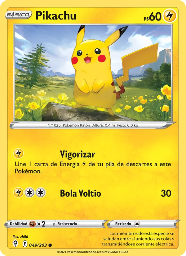 Pikachu Cielos Evolutivos 49/203