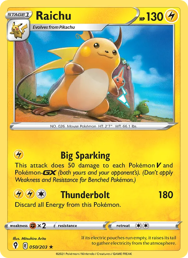 Raichu Evolving Skies 50/203
