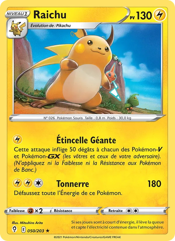 Raichu Évolution Céleste 50/203