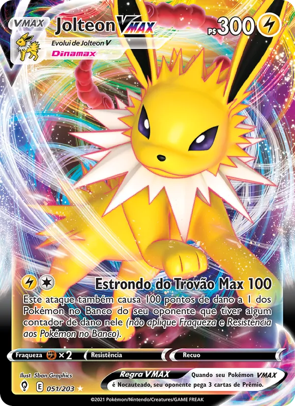 Jolteon VMAX Céus em Evolução 51/203