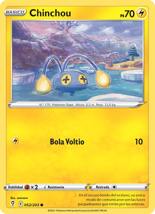 Chinchou Cielos Evolutivos 52/203