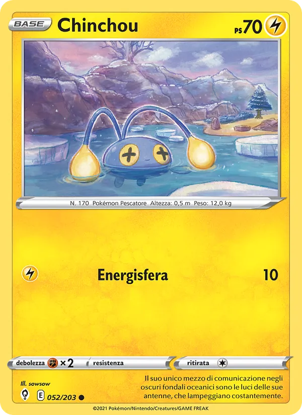Chinchou Evoluzioni Eteree 52/203