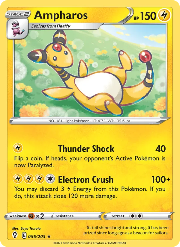 Ampharos Evolving Skies 56/203