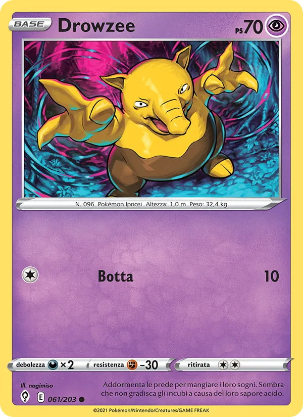 Drowzee Evoluzioni Eteree 61/203