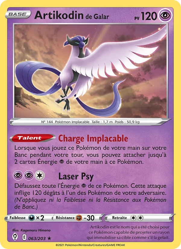 Artikodin de Galar Évolution Céleste 63/203