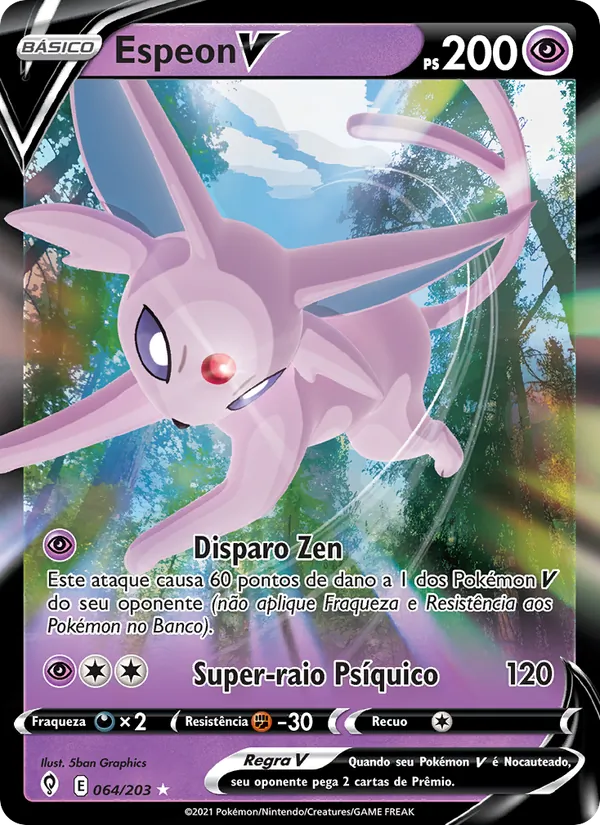 Espeon V Céus em Evolução 64/203