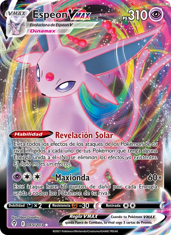 Espeon VMAX Cielos Evolutivos 65/203
