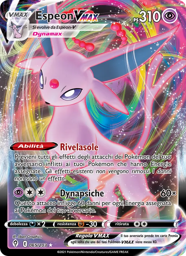 Espeon VMAX Evoluzioni Eteree 65/203