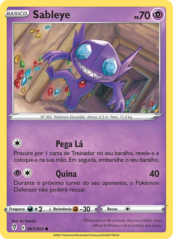 Sableye Céus em Evolução 67/203