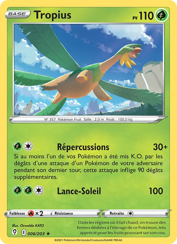 Tropius Évolution Céleste 6/203