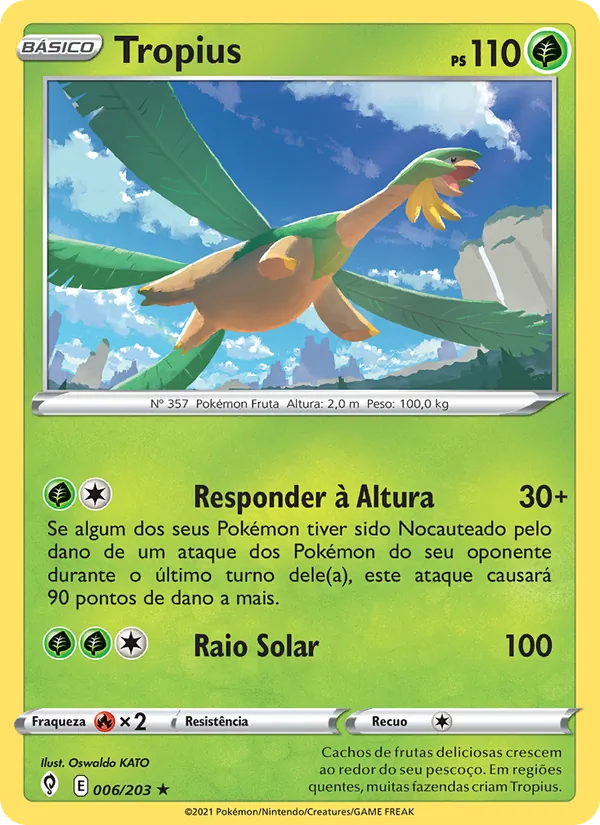 Tropius Céus em Evolução 6/203
