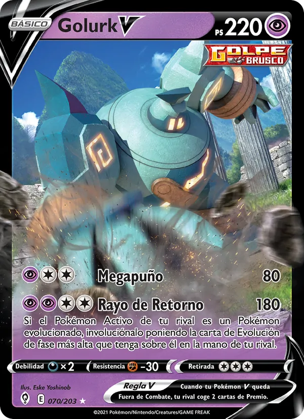 Golurk V Cielos Evolutivos 70/203