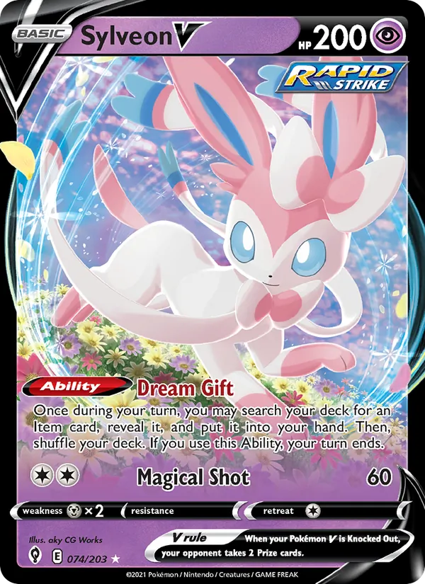 Sylveon V Evolving Skies 74/203