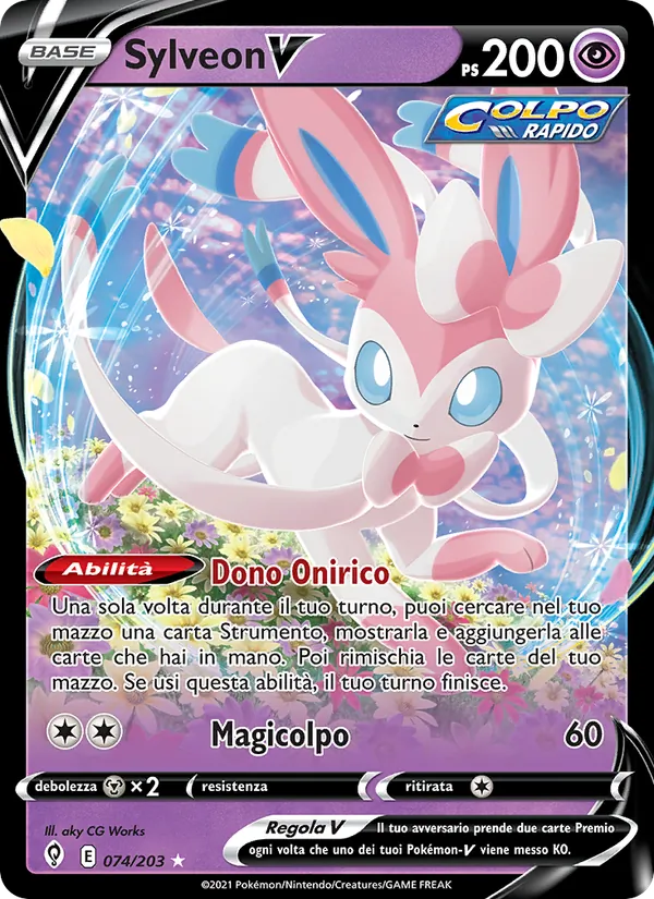 Sylveon V Evoluzioni Eteree 74/203