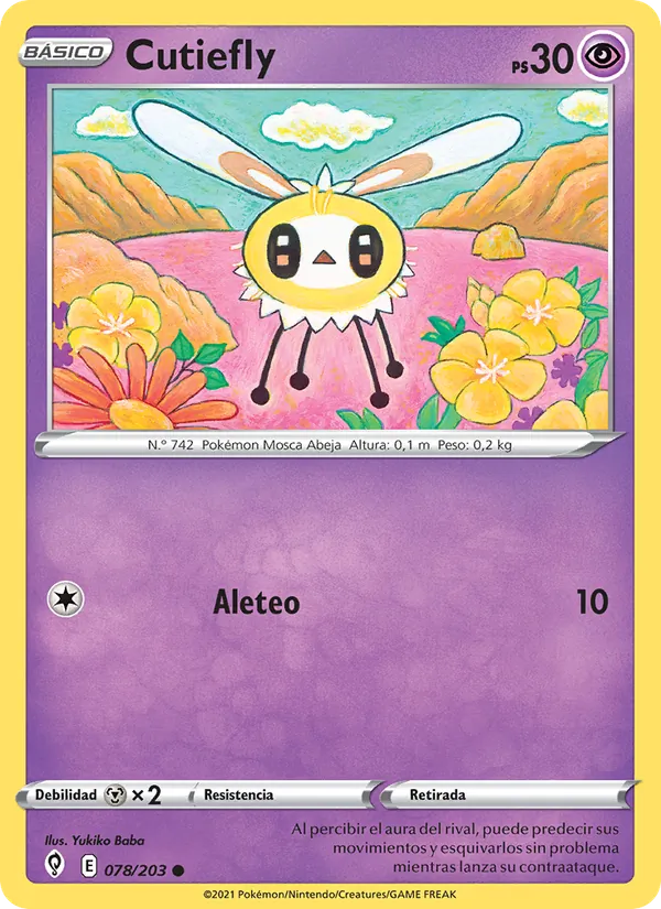 Cutiefly Cielos Evolutivos 78/203