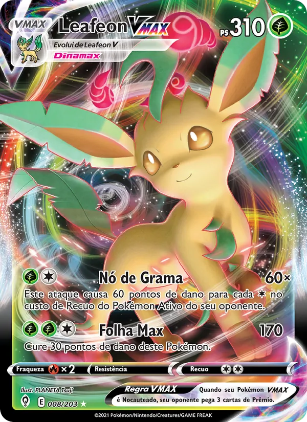 Leafeon VMAX Céus em Evolução 8/203