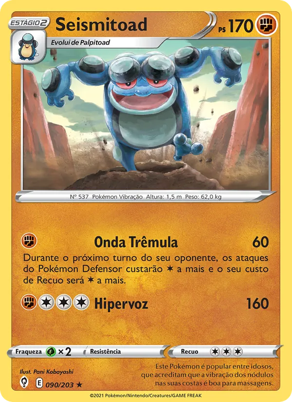 Seismitoad Céus em Evolução 90/203