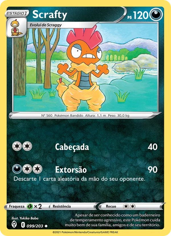 Scrafty Céus em Evolução 99/203