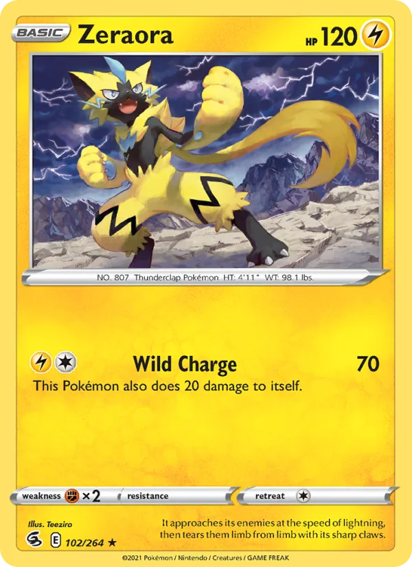 Zeraora Fusion Strike 102/264