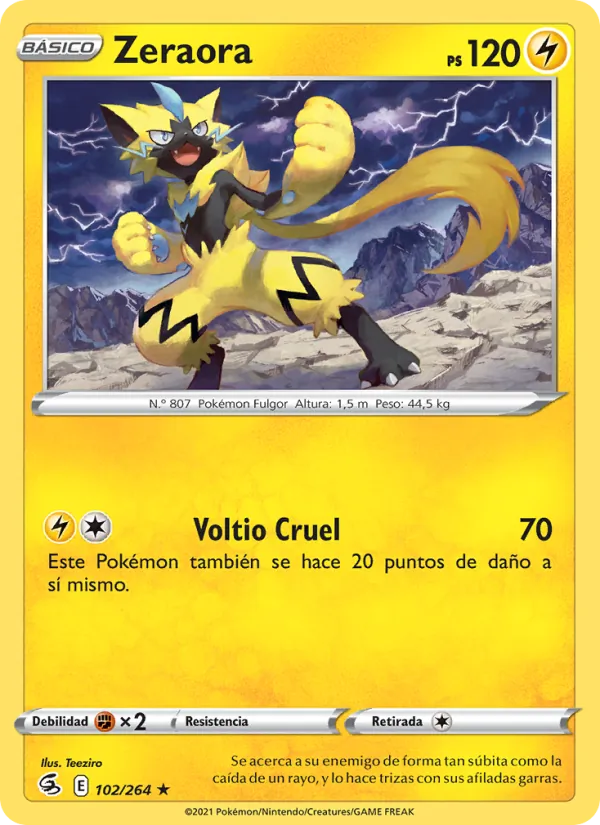 Zeraora Golpe Fusión 102/264