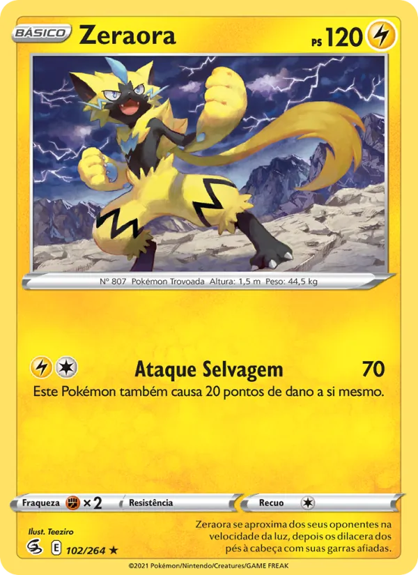 Zeraora Golpe Fusão 102/264
