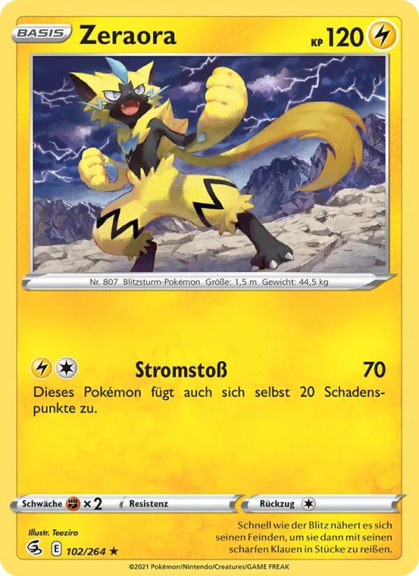 Zeraora Fusionsangriff 102/264