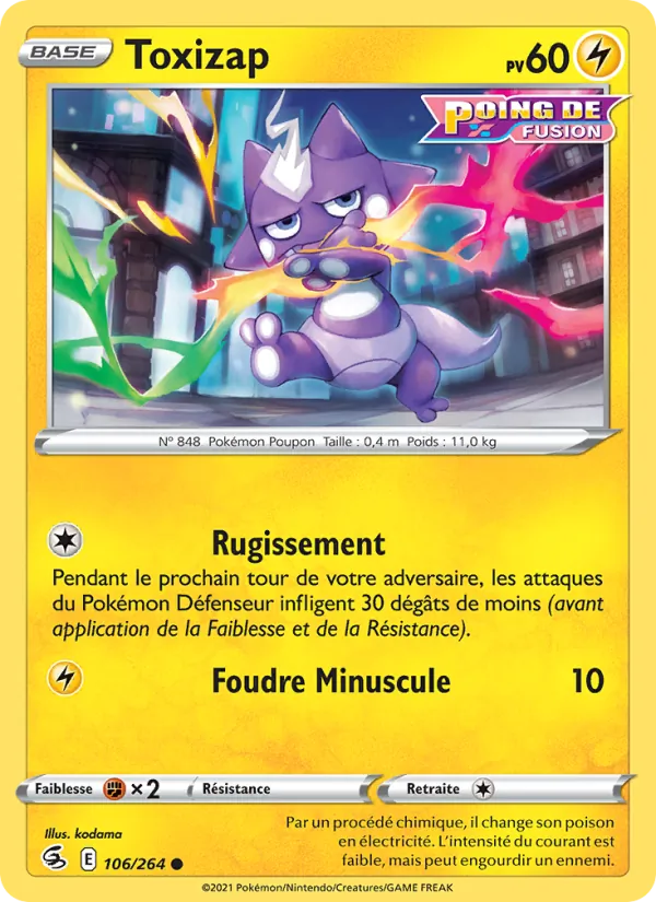 Toxizap Poing de Fusion 106/264
