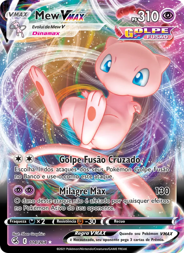 Mew VMAX Golpe Fusão 114/264