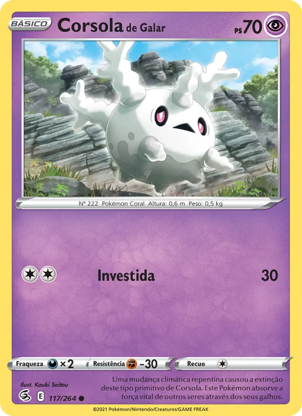 Corsola de Galar Golpe Fusão 117/264