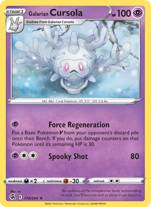 Galarian Cursola Fusion Strike 118/264