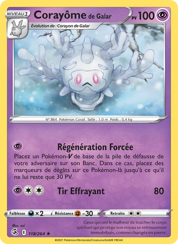 Corayôme de Galar Poing de Fusion 118/264