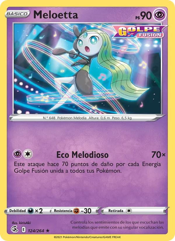Meloetta Golpe Fusión 124/264