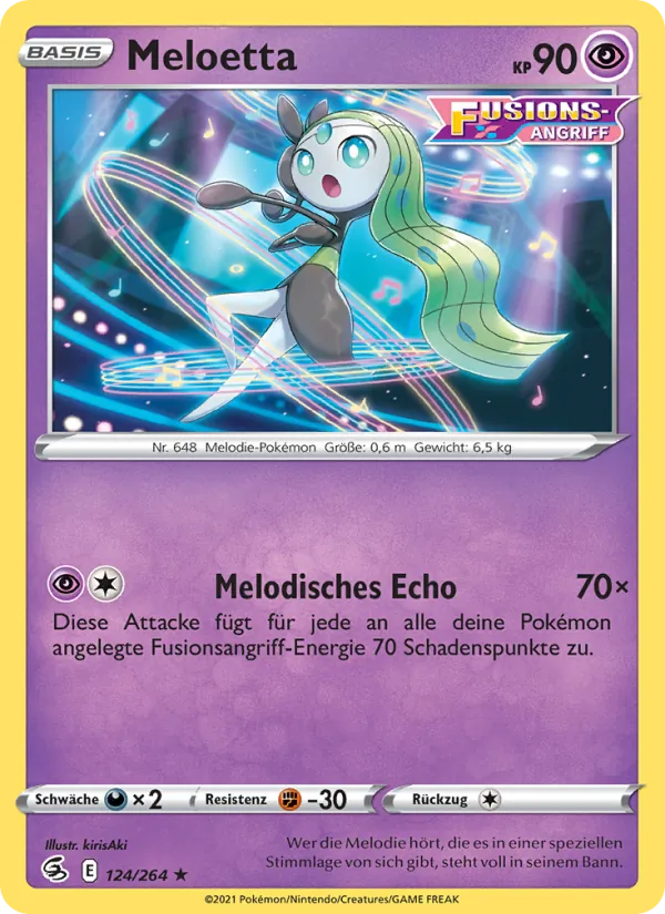 Meloetta Fusionsangriff 124/264