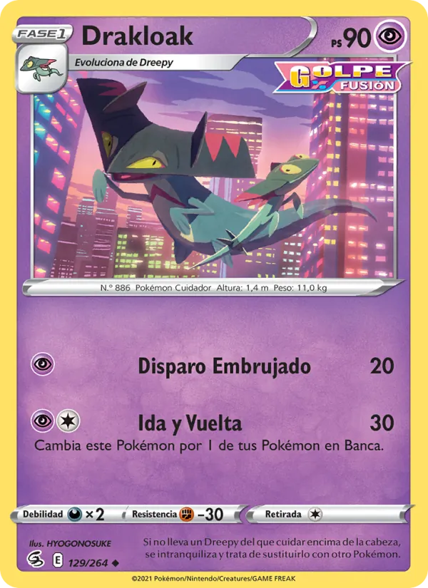Drakloak Golpe Fusión 129/264