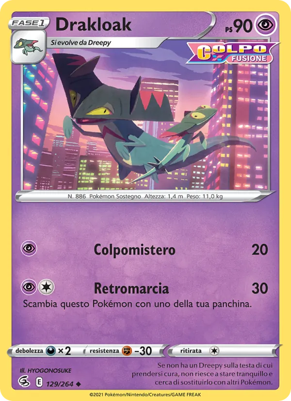 Drakloak Colpo Fusione 129/264