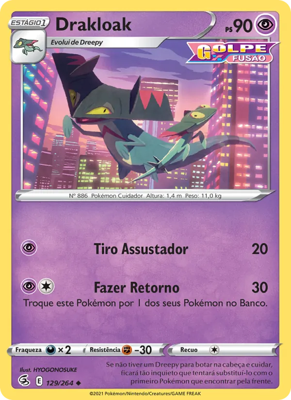 Drakloak Golpe Fusão 129/264