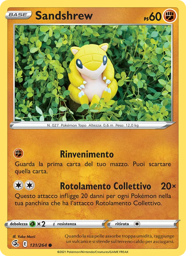 Sandshrew Colpo Fusione 131/264