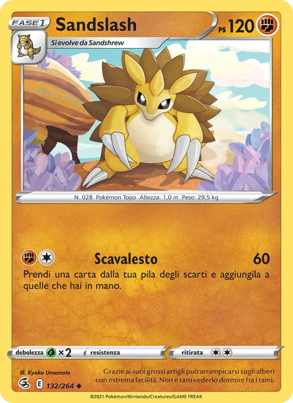 Sandslash Colpo Fusione 132/264