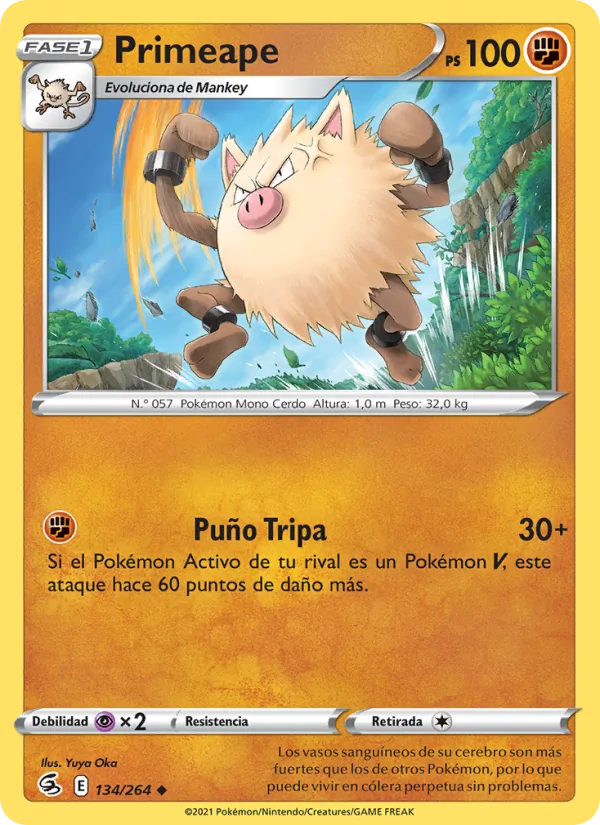 Primeape Golpe Fusión 134/264