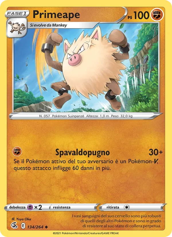 Primeape Colpo Fusione 134/264