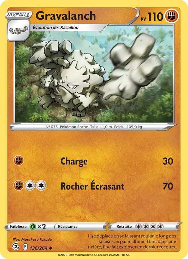 Gravalanch Poing de Fusion 136/264
